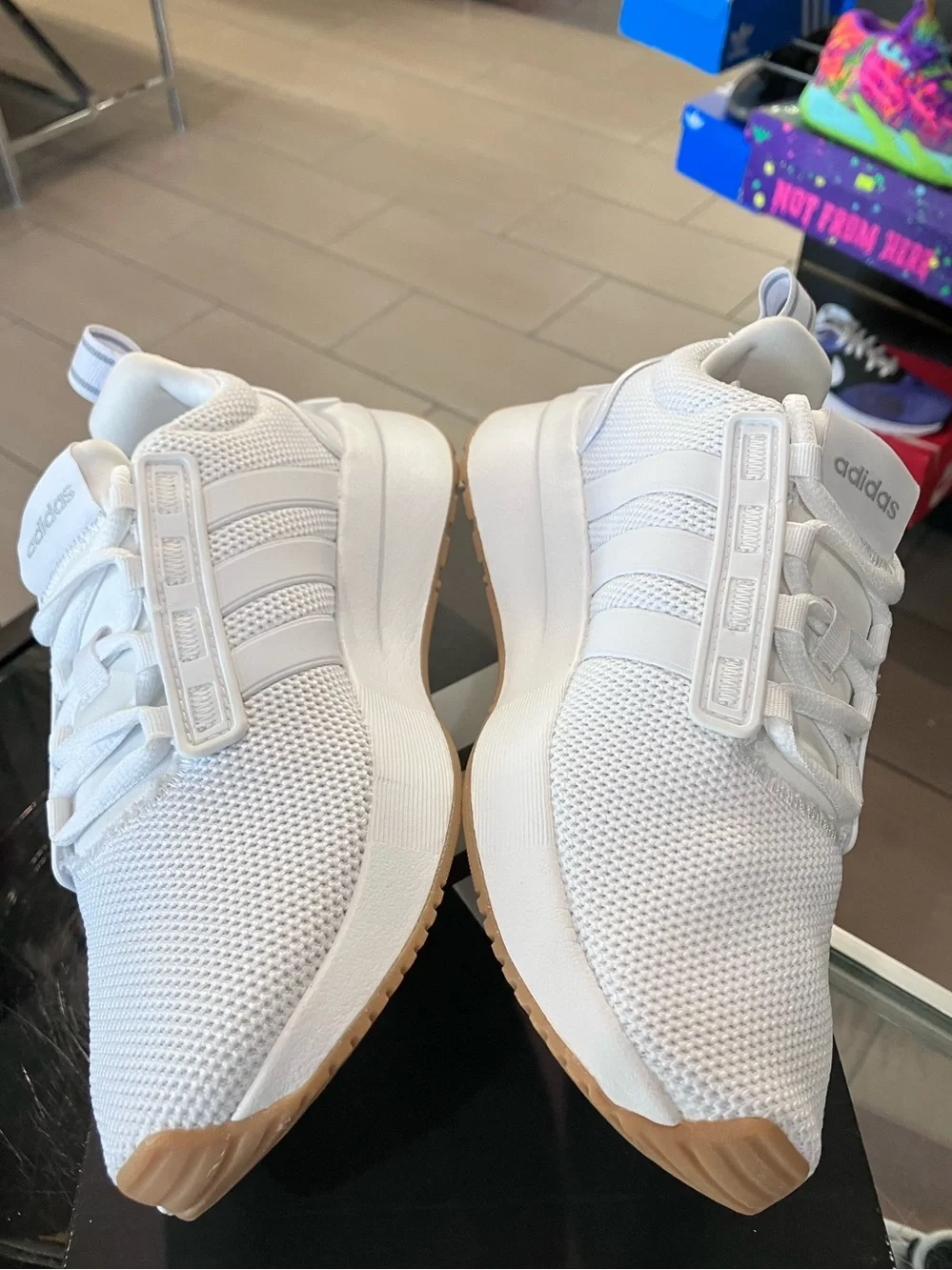 Women’s Adidas Racer TR21 White Gum Size 6